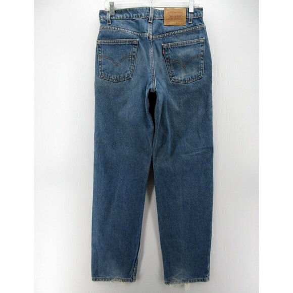 VINTAGE Levis 550 Jeans 31X32 Relaxed Fit 90s Red Tab Denim Pants * - Picture 8 of 14